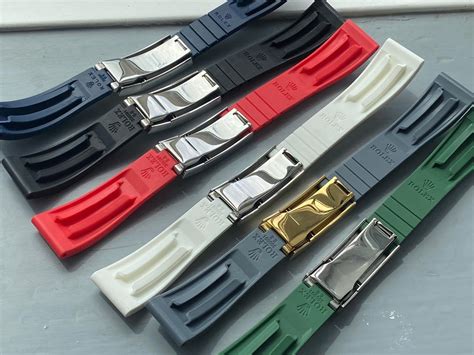 rolex rubber bands|Rolex watch bands replacement rubber.